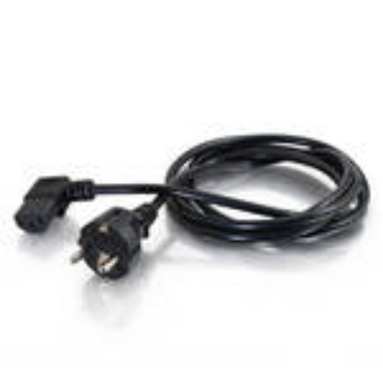 Picture of C2G 2m 90° Power Cord Black