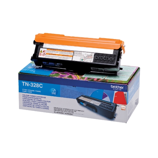 Picture of Brother TN-328C toner cartridge 1 pc(s) Original Cyan