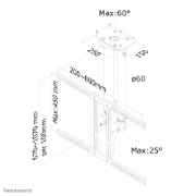 Picture of Neomounts PLASMA-C100 Monitor/TV mount ceiling 37-75" - h 67-107 cm