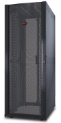 Picture of APC NetShelter SX, Networking Rack Enclosure, 42U, Black, 1991H x 750W x 1070D mm with Casters, Feet, Vertical Cable Managers, Side Panels