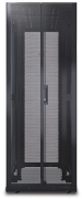 Picture of APC NetShelter SX, Networking Rack Enclosure, 42U, Black, 1991H x 750W x 1070D mm with Casters, Feet, Vertical Cable Managers, Side Panels