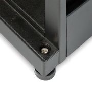 Picture of APC NetShelter SX, Networking Rack Enclosure, 42U, Black, 1991H x 750W x 1070D mm with Casters, Feet, Vertical Cable Managers, Side Panels