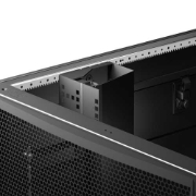 Picture of APC NetShelter SX, Networking Rack Enclosure, 42U, Black, 1991H x 750W x 1070D mm with Casters, Feet, Vertical Cable Managers, Side Panels