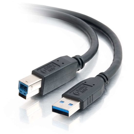 Picture of C2G 1m USB 3.0 USB cable USB A USB B Black