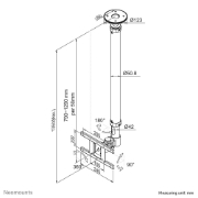 Picture of Neomounts FPMA-C100 Monitor/TV mount ceiling 10-30" - h 79-129 cm