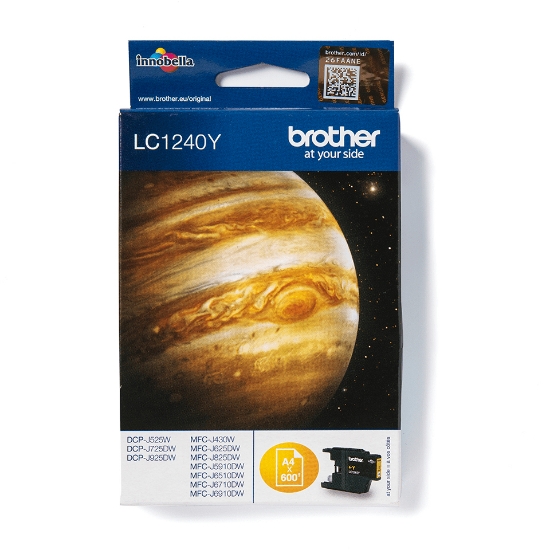 Picture of Brother LC-1240Y ink cartridge 1 pc(s) Original Yellow