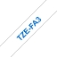 Picture of Brother TZE-FA3 label-making tape Blue on white