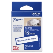 Picture of Brother TZE-FA3 label-making tape Blue on white