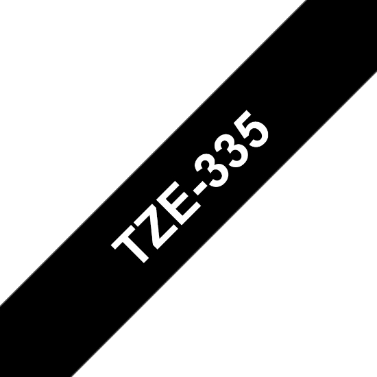 Picture of Brother TZE-335 label-making tape White on black TZ