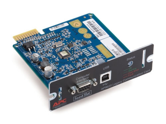 Picture of APC Protocol translation to UPS-Link, Management Options, Legacy Communications SmartSlot Card, UPS support for UPSLink protocol serial communications
