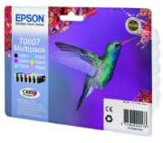Picture of Epson Hummingbird Multipack 6-colours T0807 Claria Photographic Ink