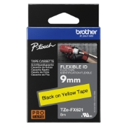 Picture of Brother TZE-FX621 label-making tape Black on yellow