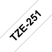 Picture of Brother TZE-251 label-making tape Black on white