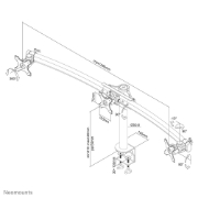 Picture of Neomounts FPMA-D700D3 Monitor arm 10-27"