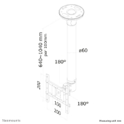 Picture of Neomounts FPMA-C200 Monitor/TV mount ceiling 10-40" - h 64-104 cm