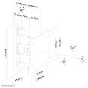 Picture of Neomounts FPMA-W810 Monitor/TV mount wall 10-27" - full motion