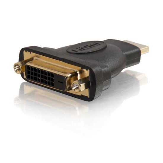 Picture of C2G 80348 cable gender changer HDMI DVI-I Black