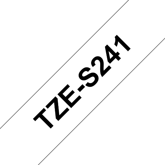 Picture of Brother TZE-S241 label-making tape Black on white TZ