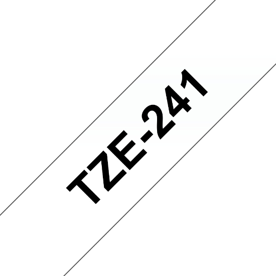 Picture of Brother TZE-241 label-making tape Black on white