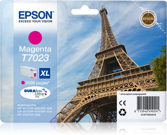Picture of Epson Eiffel Tower Ink Cartridge XL Magenta 2k