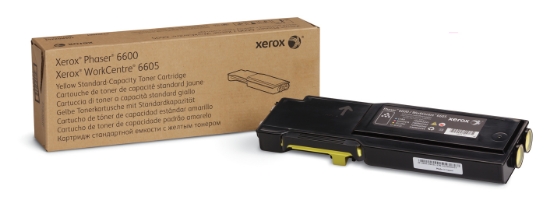 Picture of Xerox Genuine Phaser™ 6600, WorkCentre™ 6605 Yellow Standard capacity Toner Cartridge (2000 Pages) - 106R02247