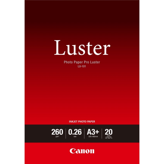 Picture of Canon LU-101 Luster Photo Paper Pro A3 Plus - 20 Sheets