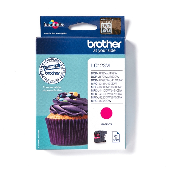Picture of Brother LC123M ink cartridge 1 pc(s) Original Magenta