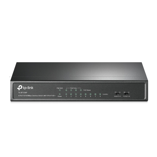 Picture of TP-Link 8-Port 10/100Mbps Desktop PoE Switch with 4-Port