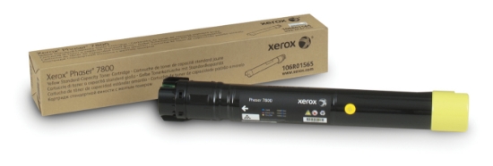 Picture of Xerox Genuine Phaser® 7800 Yellow Standard capacity Toner Cartridge (6000 Pages) - 106R01565