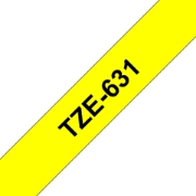 Picture of Brother TZE-631 label-making tape Black on yellow
