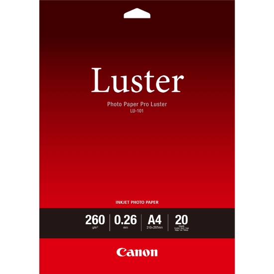 Picture of Canon LU-101 Luster Photo Paper Pro A4 - 20 Sheets