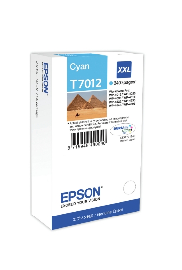 Picture of Epson Ink Cartridge XXL Cyan 3.4k