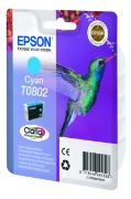Picture of Epson Hummingbird Singlepack Cyan T0802 Claria Photographic Ink