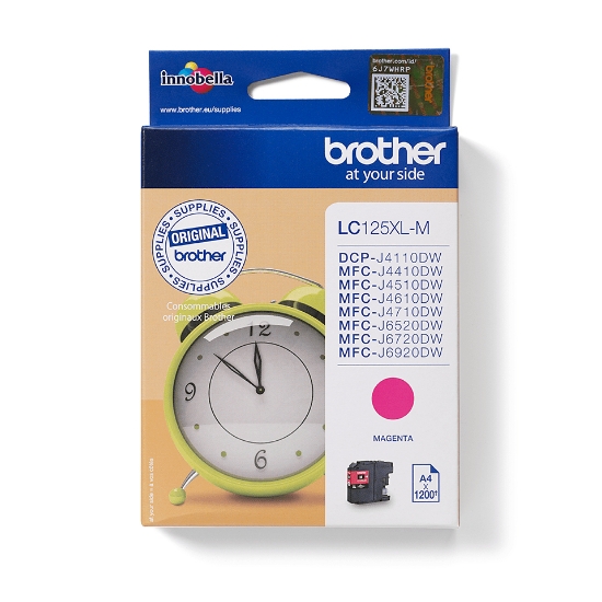 Picture of Brother LC125XLM ink cartridge 1 pc(s) Original Magenta