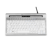 Picture of BakkerElkhuizen S-board 840 keyboard Office USB AZERTY French Light grey, White