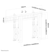 Picture of Neomounts LED-VW1000BLACK Videowall wall mount 40-75" - pull-out - max 50 kg