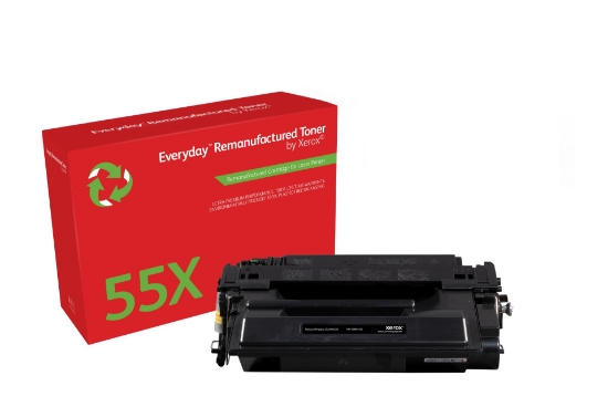 Picture of Everyday ™ Mono Remanufactured Toner by Xerox compatible with HP 55X (CE255X), High capacity