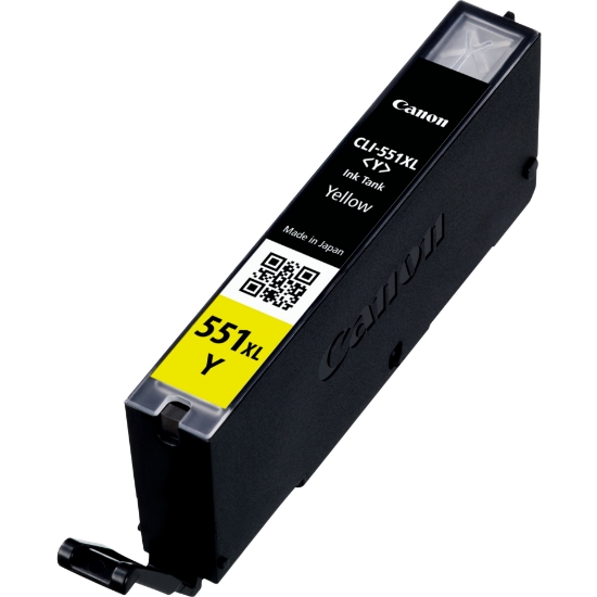 Picture of Canon CLI-551XL High Yield Yellow Ink Cartridge