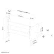 Picture of Neomounts FPMA-W820BLACK Monitor/TV mount wall 10-27" - full motion