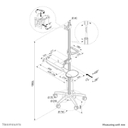 Picture of Neomounts FPMA-MOBILE1800 Mobile workstation 10-27"