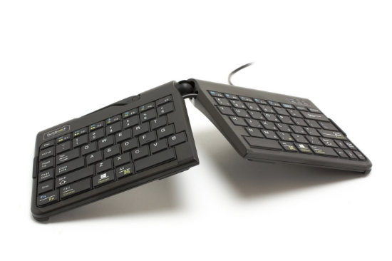 Picture of BakkerElkhuizen Goldtouch Travel Go2 Wired keyboard Office USB QWERTY UK English Black