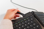 Picture of BakkerElkhuizen Goldtouch Travel Go2 Wired keyboard Office USB QWERTY UK English Black
