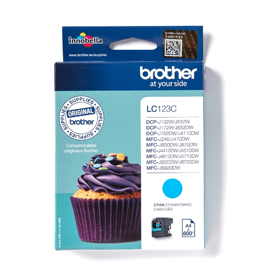 Picture of Brother LC123C ink cartridge 1 pc(s) Original Cyan