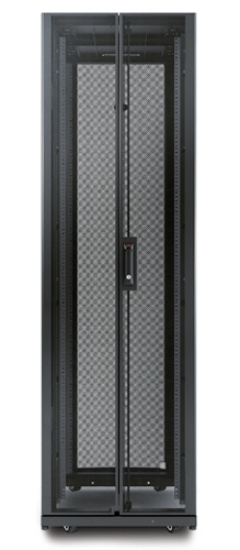 Picture of APC NetShelter AV, Server Rack Enclosure, 42U, 10-32 Threaded Rails, Black, 1991H x 600W x 825D mm