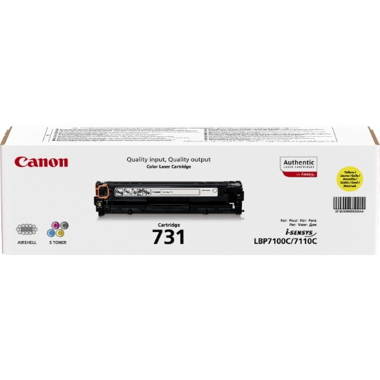 Picture of Canon 731 toner cartridge 1 pc(s) Original Yellow