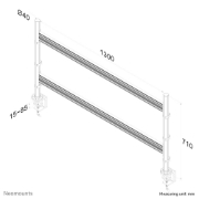 Picture of Neomounts FPMA-DTB200 Toolbar desk rail 10-24"