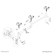 Picture of Neomounts FPMA-HAW100HC Medical monitor arm wall 10-32" - h 0-170 cm - gas spring