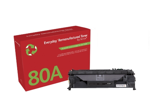 Picture of Everyday ™ Mono Remanufactured Toner by Xerox compatible with HP 80A (CF280A), Standard capacity
