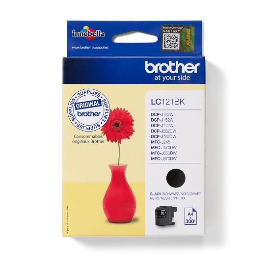 Picture of Brother LC121BK ink cartridge 1 pc(s) Original Black