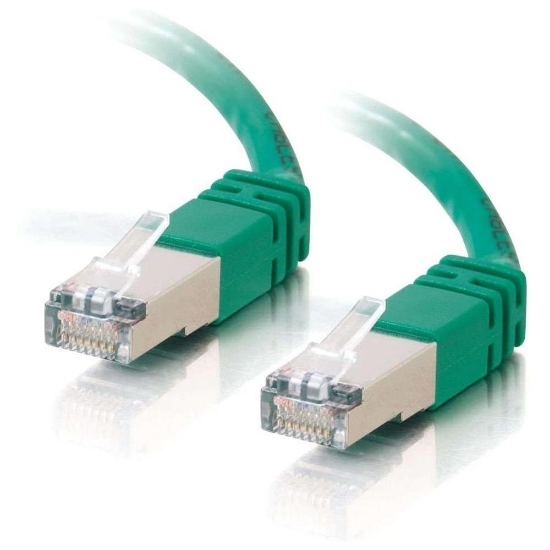 Picture of C2G Cat5E STP 10m networking cable Green U/FTP (STP)